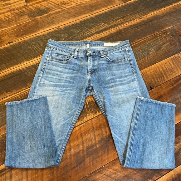 Rag & Bone/JEAN The Dre Slim Boyfriend Jeans Bradford Wash Size 28 Made in USA - Picture 4 of 16